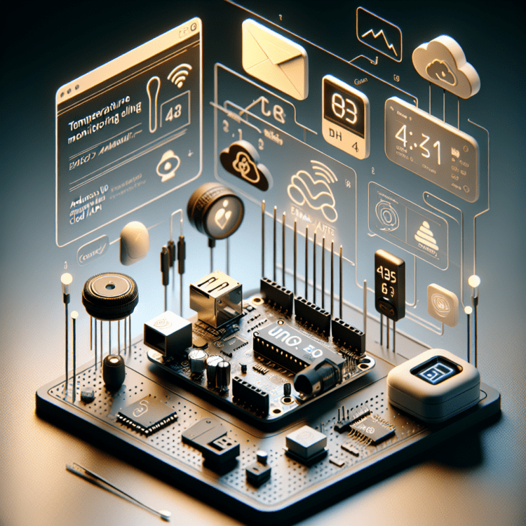 Arduino UNO R4 Email Alerts: Temperature Monitoring with DHT11, Wi‑Fi and Cloud API