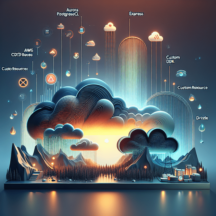 Aurora PostgreSQL Express + CDK: AWS SDK custom resource and Drizzle