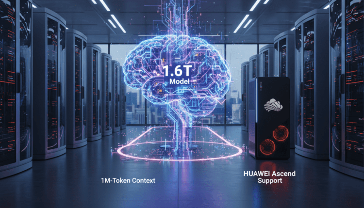 DeepSeek V4: 1.6T Model, 1M-Token Context and Huawei Ascend Support